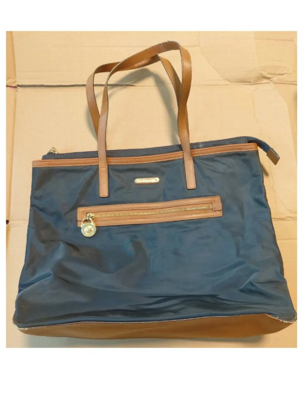 Michael Kors Black/Brown Nylon Bag